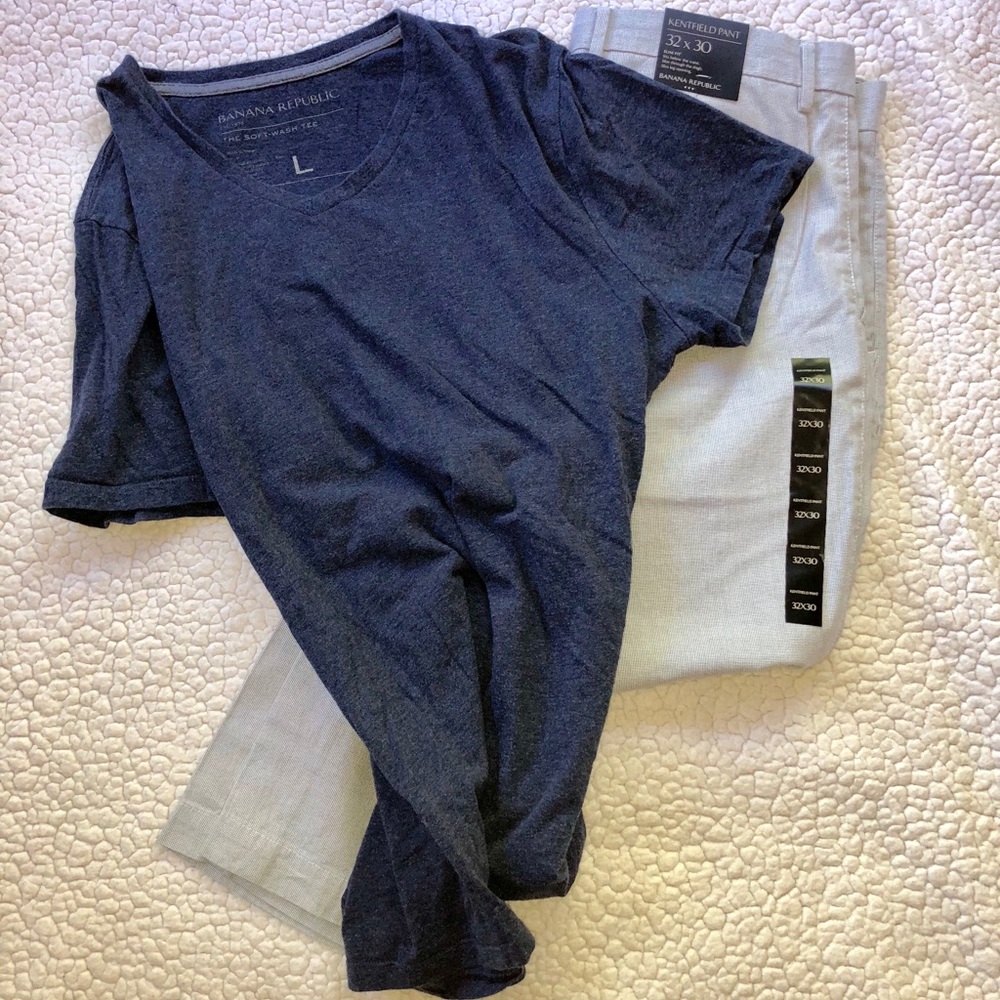 Banana Republic Large Men’s Blue Soft Wash Tee